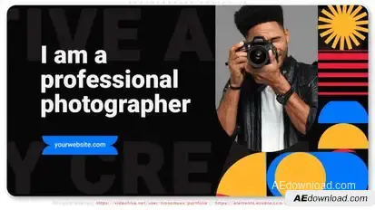 Photographer Portfolio Video Displays template preview