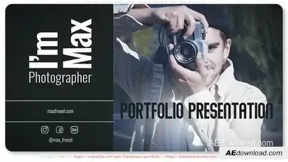 Photographer Portfolio Opener Openers template preview