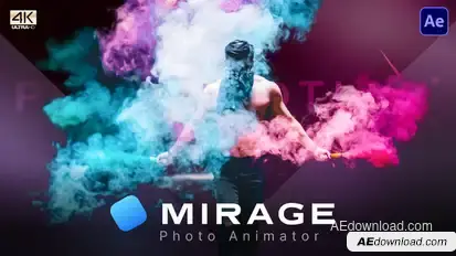 Photomotion Mirage - Photo Animator Video Displays template preview