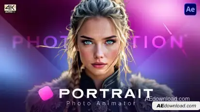 Photomotion Portrait - 3D Photo Animator Elements template preview