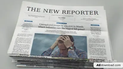 Photoreal Newspaper 4K | Breaking News broadcast-packages template preview