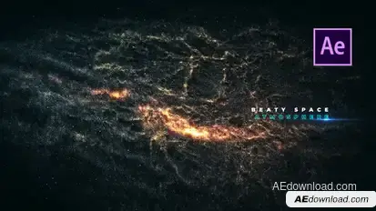 PhotoRealistic Galaxy Titles Openers template preview