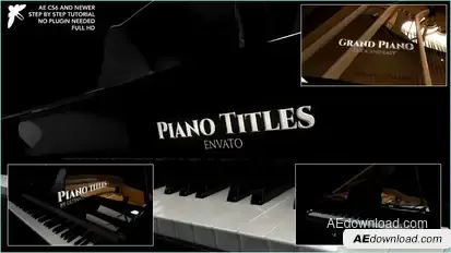 Piano Titles Openers template preview