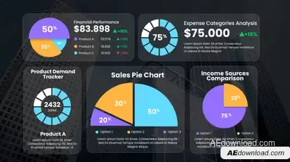 Pie Chart Infographic Infographics template preview