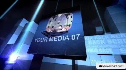 Pieces of Puzzle Video Displays template preview