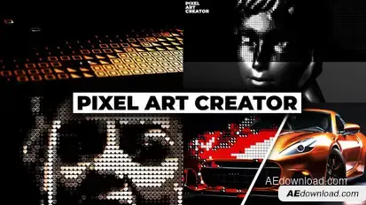Pixel Art ASCII Creator Openers template preview