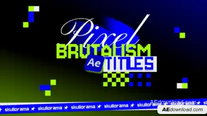 Pixel Brutalism Titles Titles template preview