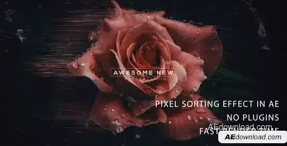 Pixel Sorting trailer 2 Video Displays template preview