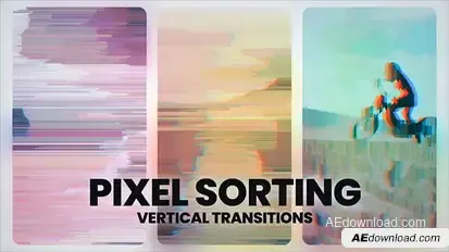 Pixel Sorting Transitions Elements template preview