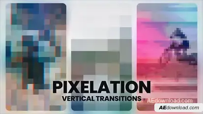 Pixelation Transitions Elements template preview