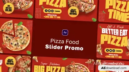 Pizza Slider Promo Product Promo template preview