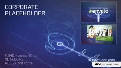 Placeholder For Achievements Corporation Video Displays template preview