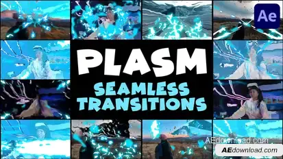 Plasma Seamless Transitions | After Effects Elements template preview