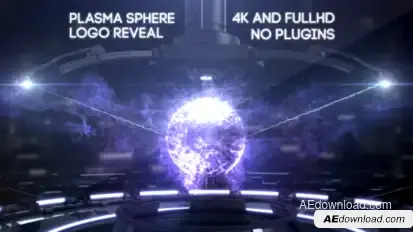 Plasma Sphere Intro Logo Stings template preview