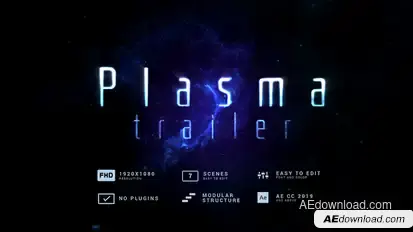 Plasma Trailer Titles template preview