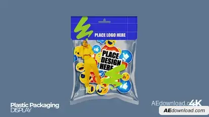 Plastic Bag Packaging Video Displays template preview