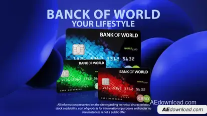Plastic Card Promotion Product Promo template preview