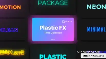 Plastic Motion Titles Vol. 01 Titles template preview