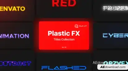 Plastic Motion Titles Vol. 02 Titles template preview