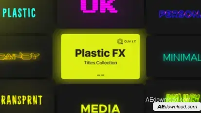 Plastic Motion Titles Vol. 03 Titles template preview