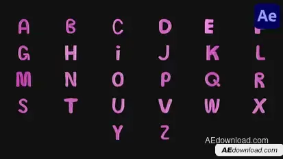 Plasticine Animated Typeface | After Effects Elements template preview