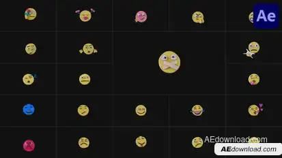 Plasticine Emoji Pack | After Effects Elements template preview
