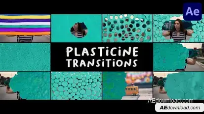 Plasticine Transitions for After Effects Elements template preview