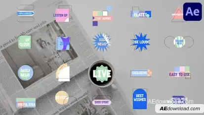 Plates for After Effects Titles template preview