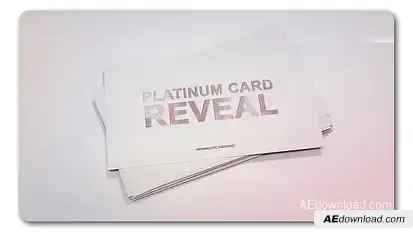 Platinum Card Reveal Logo Stings template preview