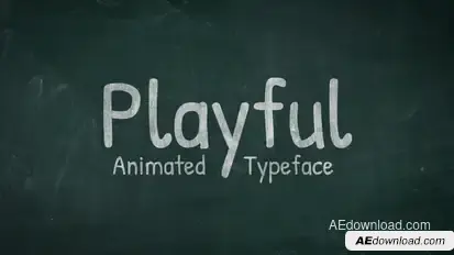 Playful - Animated Handwriting Typeface Titles template preview