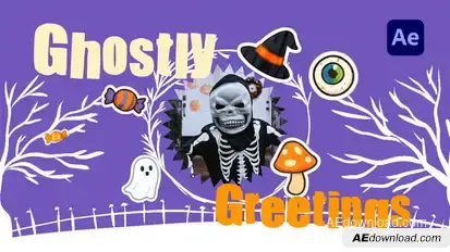 Playful Cute Halloween Intro Openers template preview