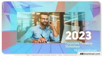 Plexus Corporate Timeline Project Video Displays template preview