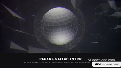 Plexus Glitch Intro Openers template preview
