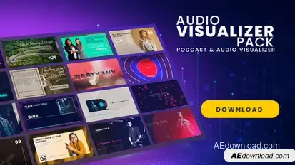 Podcast & Audio Visualizer Pack Product Promo template preview