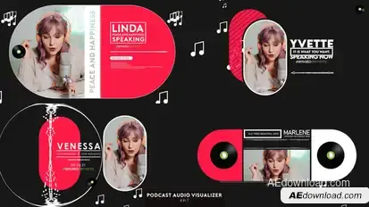 Podcast - Audio Visualizer Elements template preview