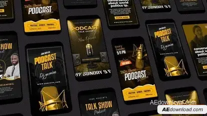 Podcast Instagram Reels Openers template preview