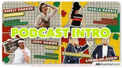 Podcast Intro Openers template preview