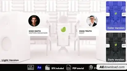 Podcast Intro Logo Stings template preview