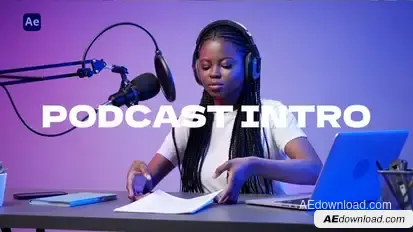 Podcast Intro Elements template preview