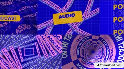 Podcast Intro Elements template preview