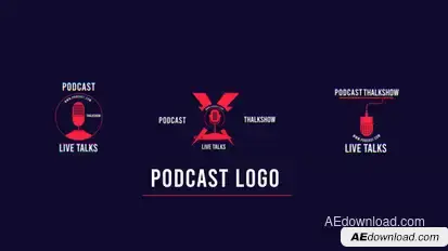 Podcast Logo 3 In 1 Logo Stings template preview
