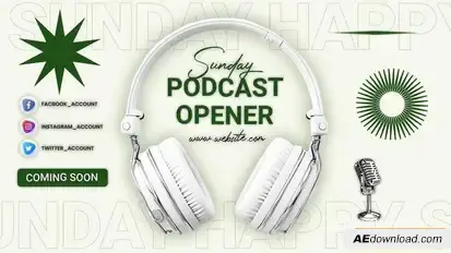 Videohive Podcast Opener 56367477 Openers template preview