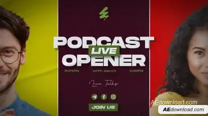 Podcast Opener Openers template preview