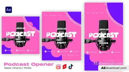 Podcast Opener | Instagram Shorts Tik Tok Openers template preview