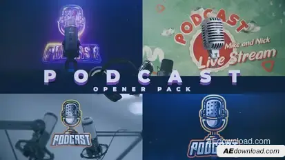 Podcast Opener Pack Logo Stings template preview