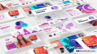 Podcast & Music Visualizer Pack – Audio Spectrum, Waveform, Streaming Badges, Vertical Format Product Promo template preview