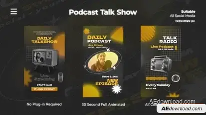 Podcast Talk Show Openers template preview