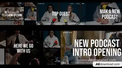 Podcast Talkshow Intro broadcast-packages template preview