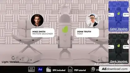 Podcast Time Logo Stings template preview
