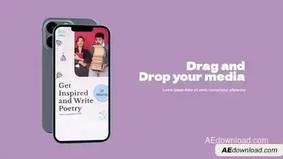 Poetry Day Instagram Reel Openers template preview